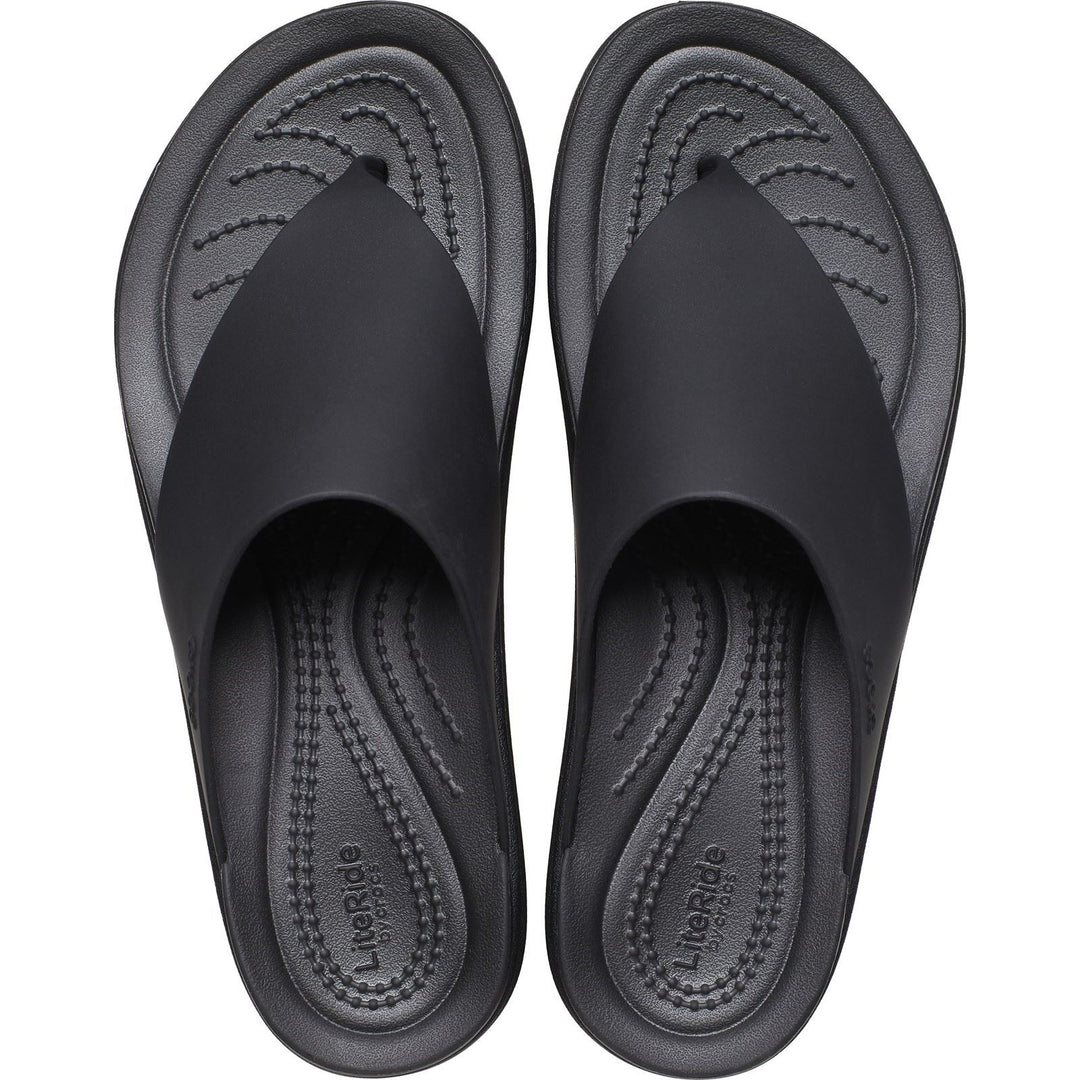 Women's Crocs 208727 Brooklyn Flip in Black - Image 5