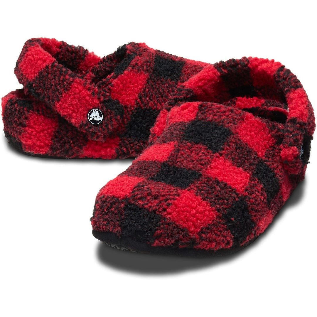 Men's Crocs 210755 Classic Cozzzy Slippers in Varsity Red/Black - Image 4