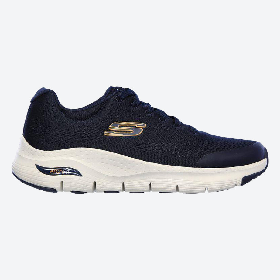 Mens Wide Fit Skechers 232040 Arch Fit Walking Trainers in Black - Image 8