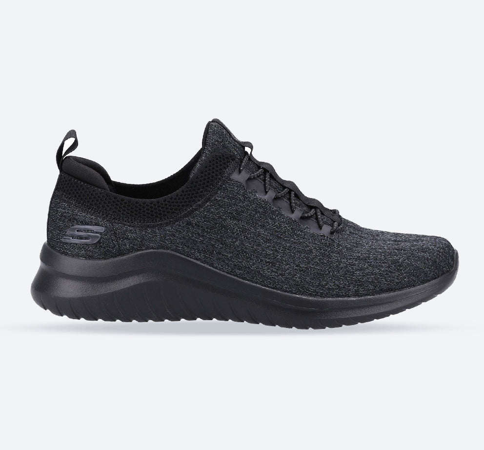 Men's Wide Fit Skechers 232206 Ultra Flex 2.0 Cryptic Trainers in Black - Image 1