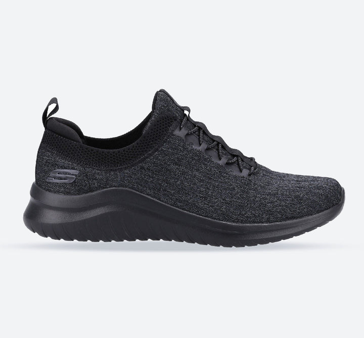 Men's Wide Fit Skechers 232206 Ultra Flex 2.0 Cryptic Trainers in Black - Image 1