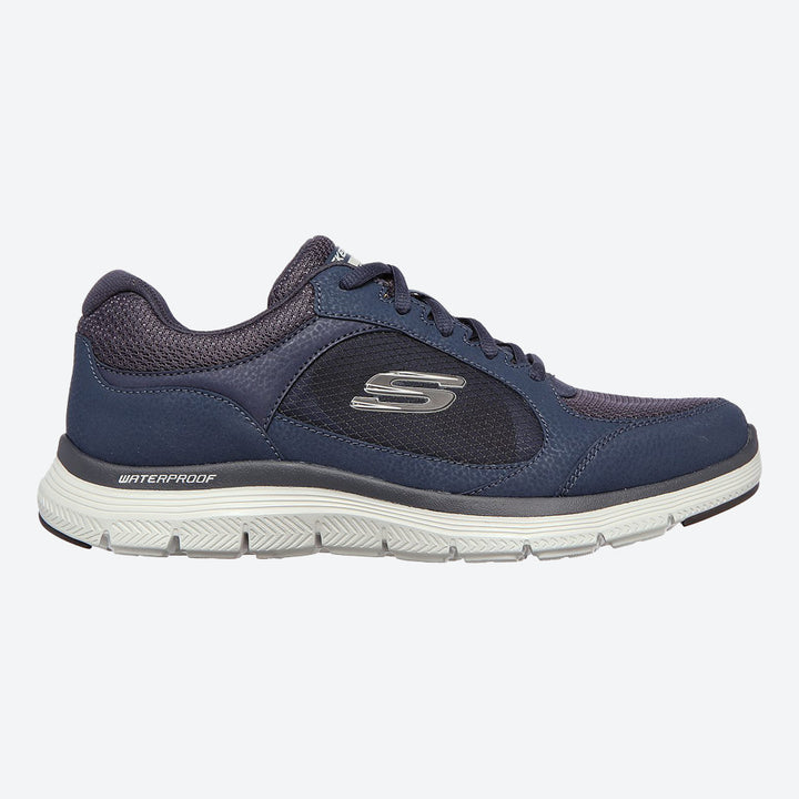 Mens Wide Fit Skechers Waterproof Luxury Flex Advantage 4.0 - 232222 Walking Trainers in Black - Image 1