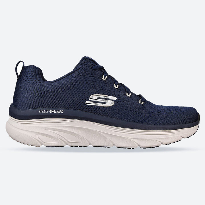 Men's Wide Fit Skechers 232364 Relaxed Fit Meerno D'lux Walker Trainers in Black/Red - Image 1