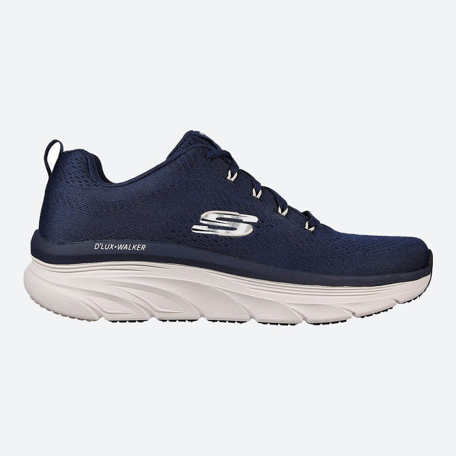 Men's Wide Fit Skechers 232364 Relaxed Fit Meerno D'lux Walker Trainers in Black/Red - Image 13