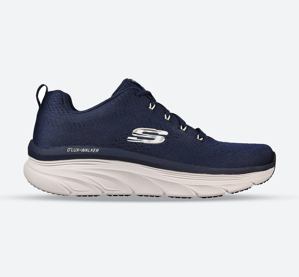 Men's Wide Fit Skechers 232364 Relaxed Fit Meerno D'lux Walker Trainers - Navy in Navy - Image 1