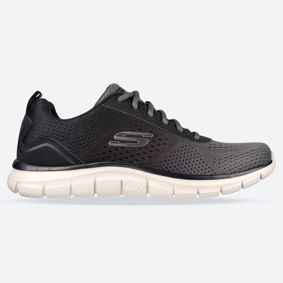 Men's Wide Fit Skechers 232399 Track-Ripkent Walking Trainers - Olive/Black in Olive/Black - Image 1
