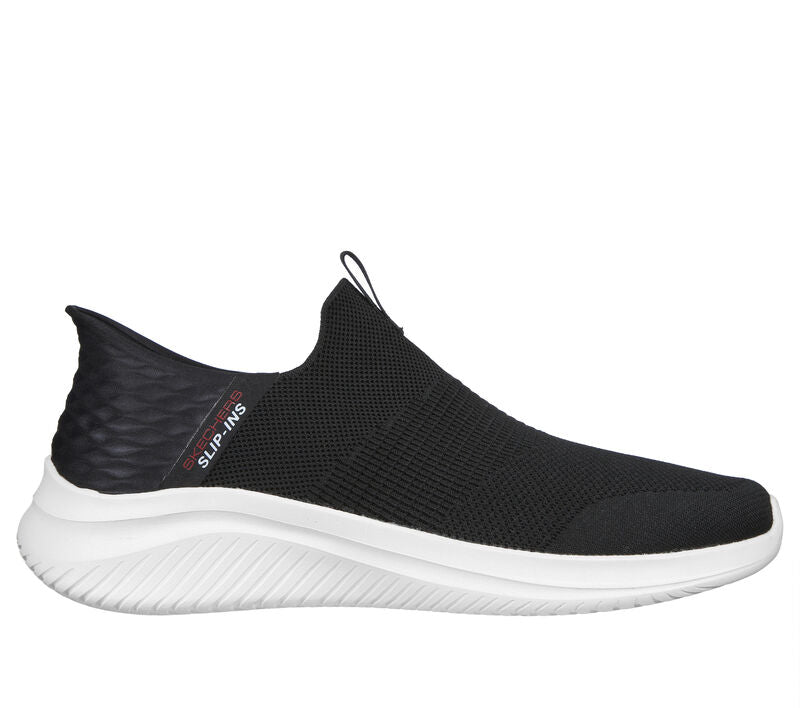 Men's Wide Fit Skechers Slip-ins 232450W Ultra Flex 3.0 - Smooth Step Trainers in Black - Image 2