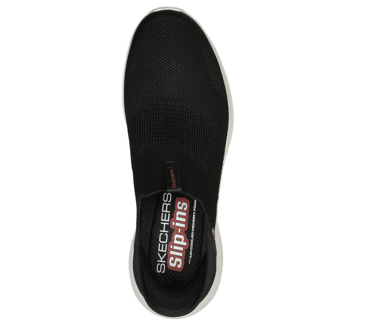Men's Wide Fit Skechers Slip-ins 232450W Ultra Flex 3.0 - Smooth Step Trainers in Black - Image 1