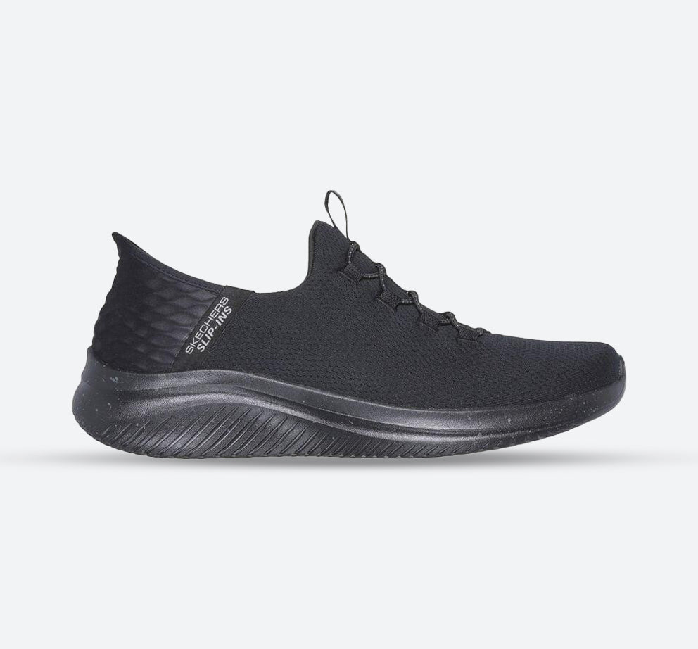 Men's Wide Fit Skechers 232452 Slip-ins Ultra Flex 3.0 Right Away Walking Trainers in Black - Image 1