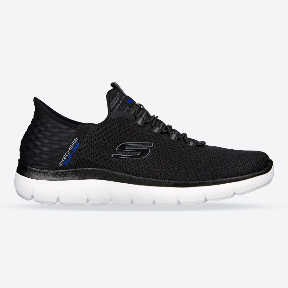 Men's Wide Fit Skechers 232457 Slip Ins Summits High Range Trainer in Black - Image 1