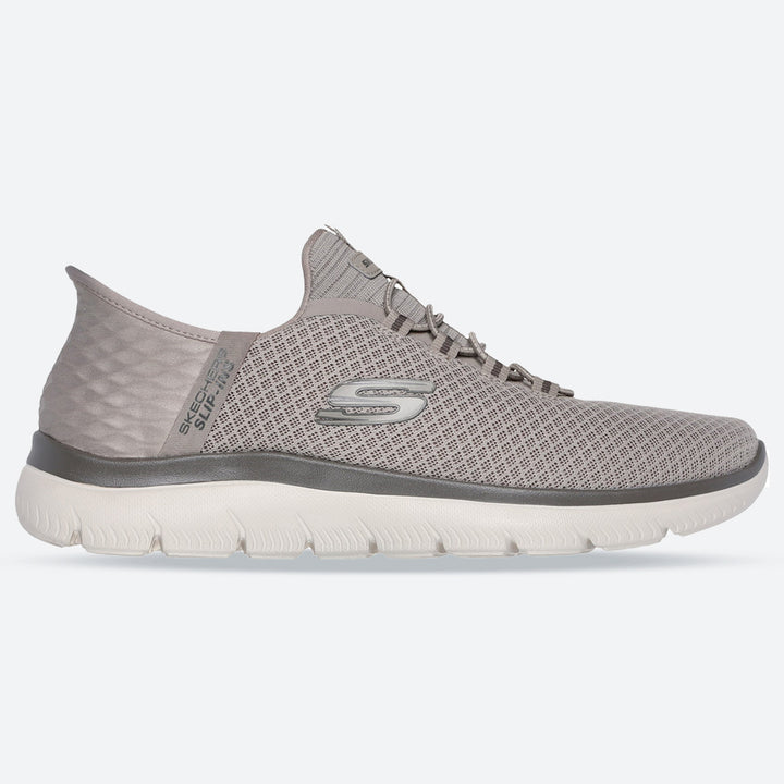 Men's Wide Fit Skechers Slip-ins 232457 Summits High Range Trainers in Taupe - Image 1