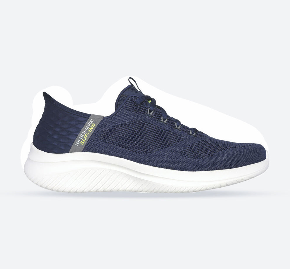 Men's Wide Fit Skechers 232458 Slip-ins Ultra Flex 3.0 New Arc Trainers in Navy - Image 1