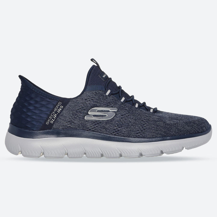 Men's Wide Fit Skechers 232469 Slip-ins Summits Key Pace Trainers in Black - Image 1
