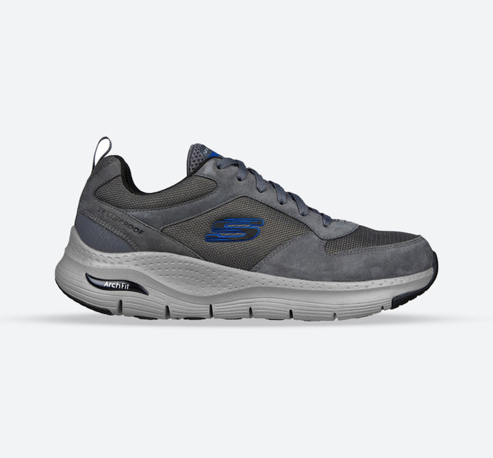 Men's Wide Fit Skechers 232500 Render Arch Fit Walking Trainers in Charcoal - Image 1
