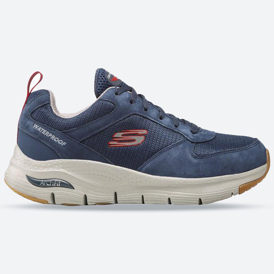 Men's Wide Fit Skechers 232500 Render Arch Fit Walking Trainers in Charcoal - Image 14