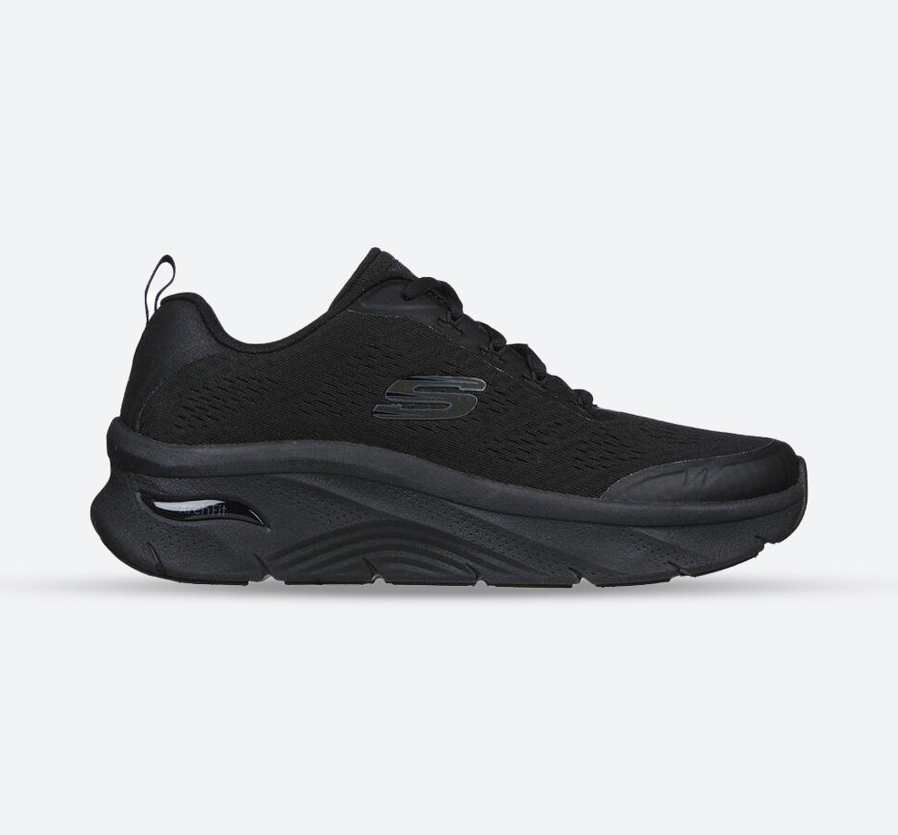 Men's Wide Fit Skechers Relaxed Fit 232502 Arch Fit D'Lux Summer Trainers in Black - Image 1