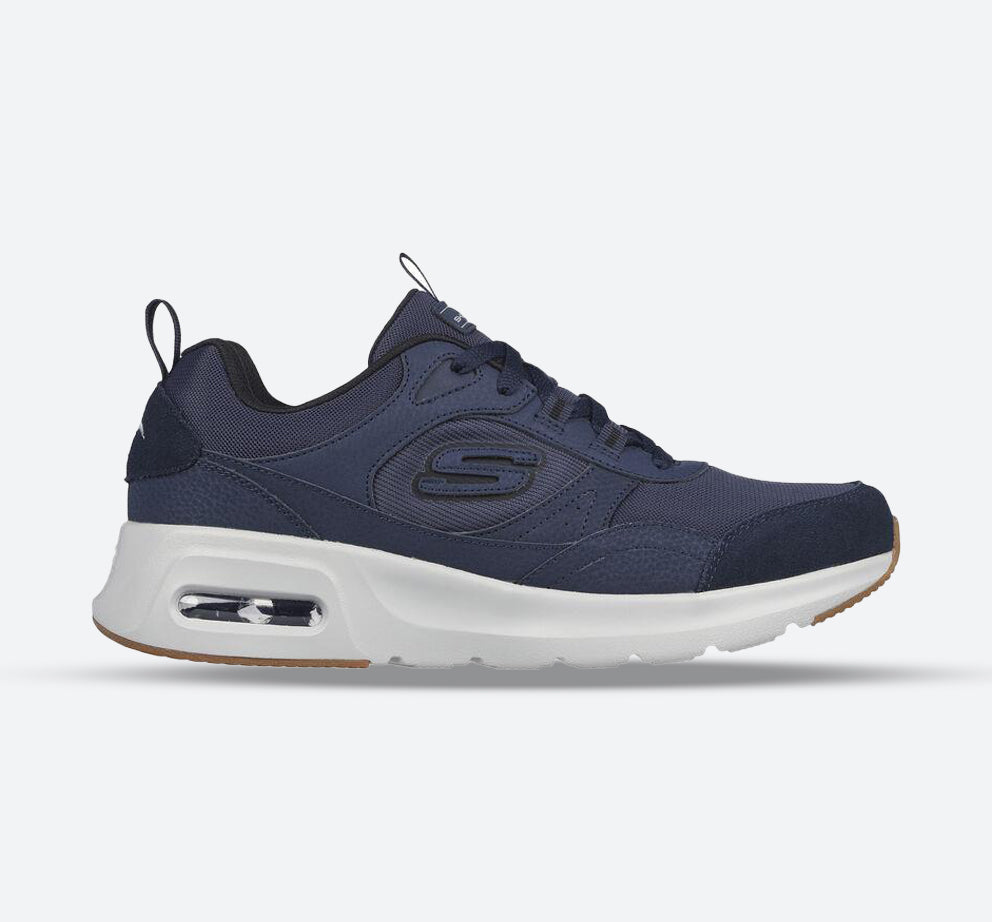 Men's Wide Fit Skechers 232646 Court Homegrown Skech Air Trainers in Navy/Black - Image 1