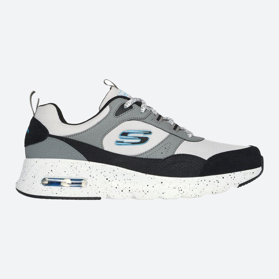 Men's Wide Fit Skechers 232648 Skech-Air Court Trainers in Navy/Natural - Image 7