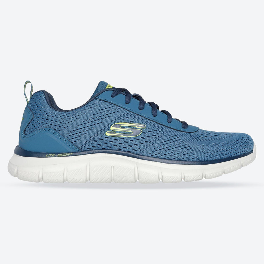 Men's Wide Fit Skechers 232758 Track Leshur Trainers in Slate - Image 1
