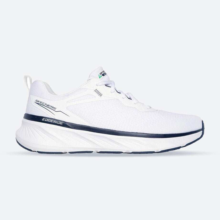 Men's Relaxed Fit Skechers 232836 Edgeride Exxo Trainers - White Navy in White Navy - Image 1