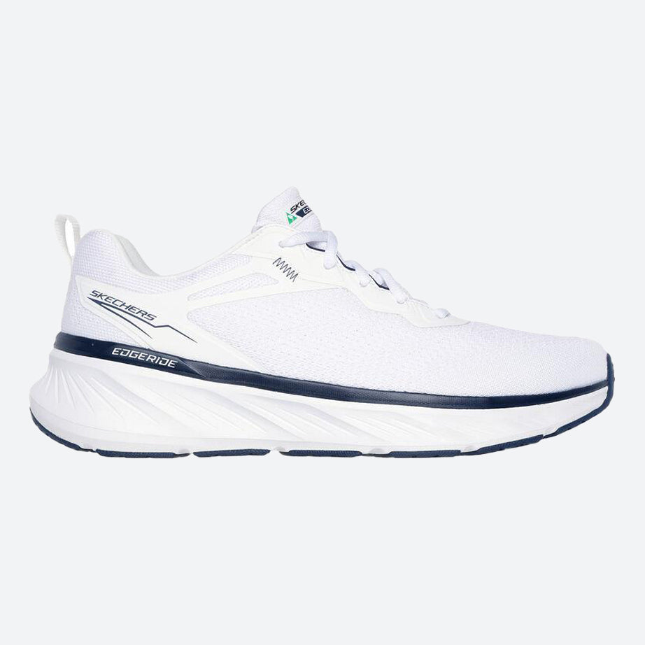 Men's Relaxed Fit Skechers 232836 Edgeride Exxo Trainers - White Navy in White Navy - Image 2