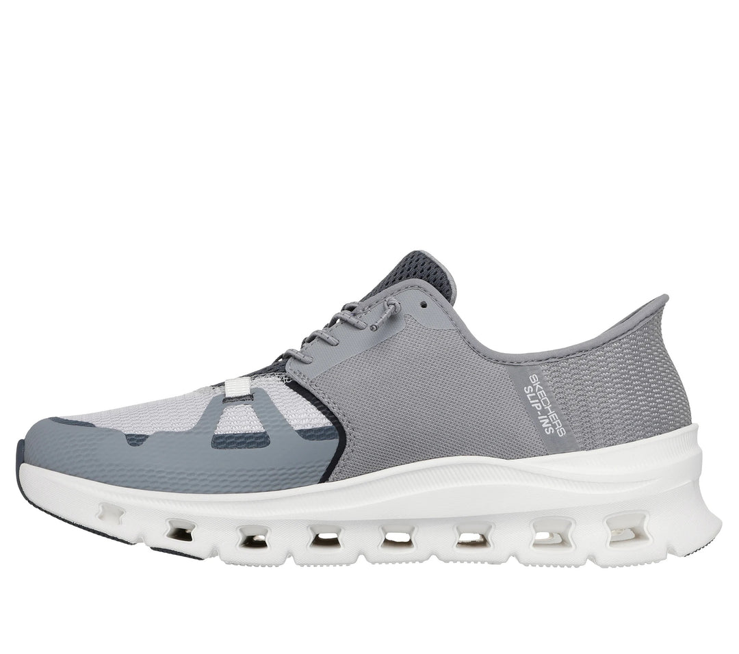 Men's Wide Fit Skechers 232930W Slip-ins Glide Step Pro Trainers in Grey/Charcoal - Image 5