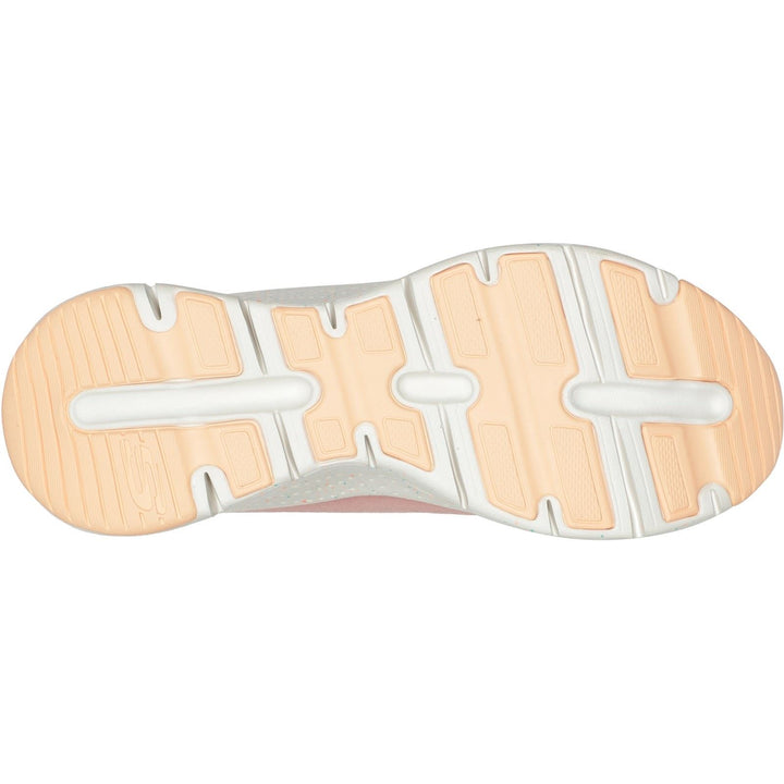 Women's Wide Fit Skechers 149566 Arch Fit Freckle Me Trainers in Pink/Multi - Image 1