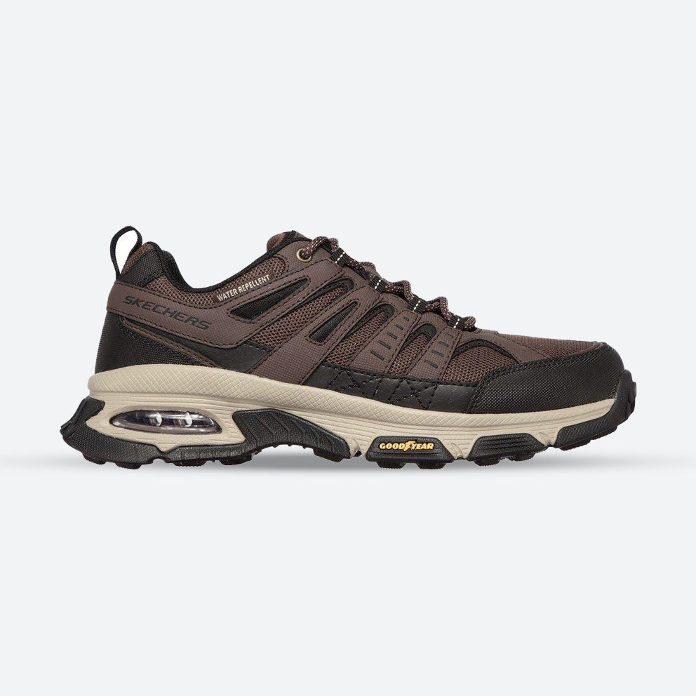 Men's Wide Fit Skechers 237214 Air Envoy Water Repellent outdoor Walking Trainers - Brown/Black in Brown/Black - Image 1