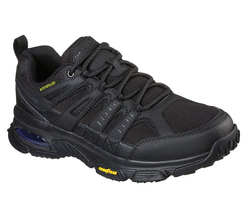 Men's Wide Fit Skechers 237214 Air Envoy Water Repellent outdoor Walking Trainers - Black in Black - Image 3