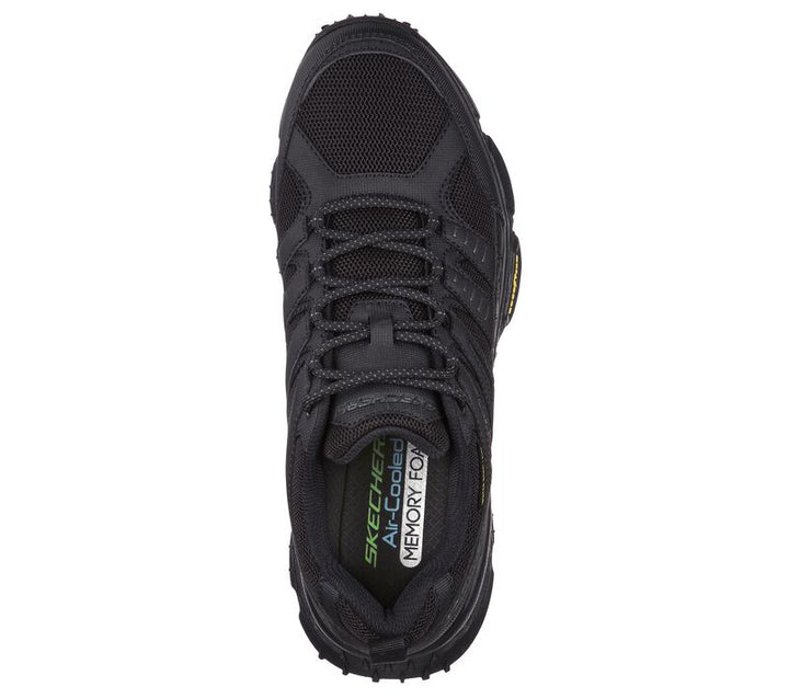 Men's Wide Fit Skechers 237214 Air Envoy Water Repellent outdoor Walking Trainers - Black in Black - Image 1