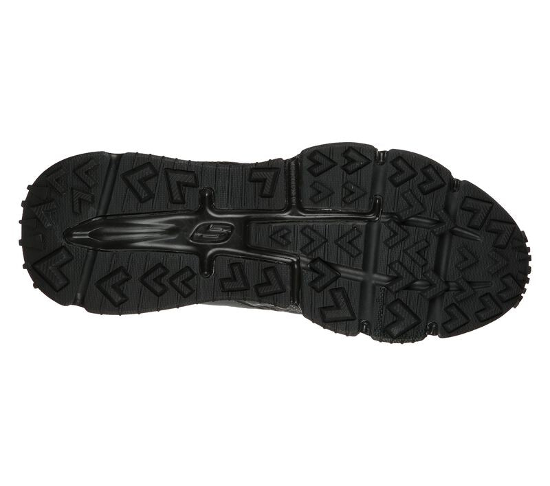 Men's Wide Fit Skechers 237214 Air Envoy Water Repellent outdoor Walking Trainers - Black in Black - Image 6