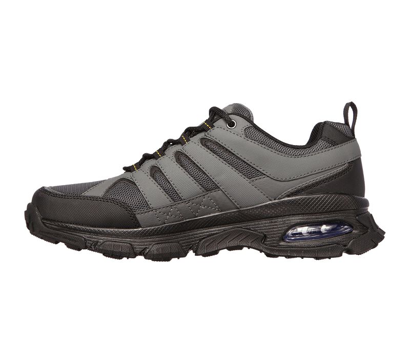 Men's Wide Fit Skechers 237214 Air Envoy Water Repellent outdoor Walking Trainers - Grey/Black in Grey/Black - Image 4