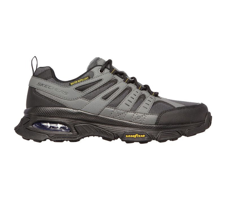 Men's Wide Fit Skechers 237214 Air Envoy Water Repellent outdoor Walking Trainers - Grey/Black in Grey/Black - Image 1