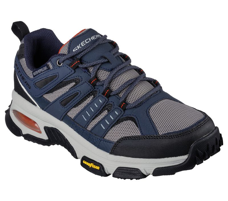 Men's Wide Fit Skechers 237214 Air Envoy Water Repellent outdoor Walking Trainers - Navy/Grey in Navy/Grey - Image 3
