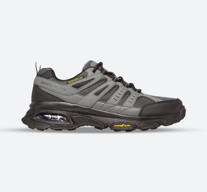 Men's Wide Fit Skechers 237214 Air Envoy Water Repellent outdoor Walking Trainers - Grey/Black in Grey/Black - Image 1