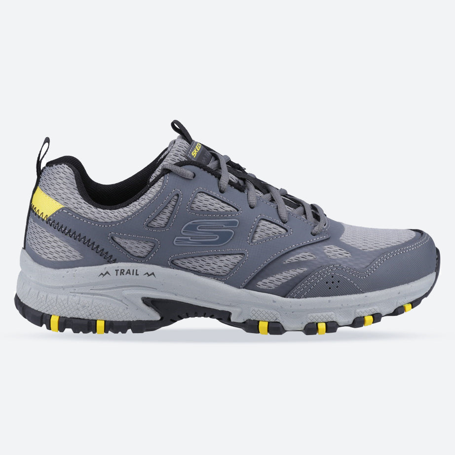Men's Wide Fit Skechers 237265 Hillcrest outdoor trail Walking Trainers - Charcoal/Black in Charcoal/Black - Image 1