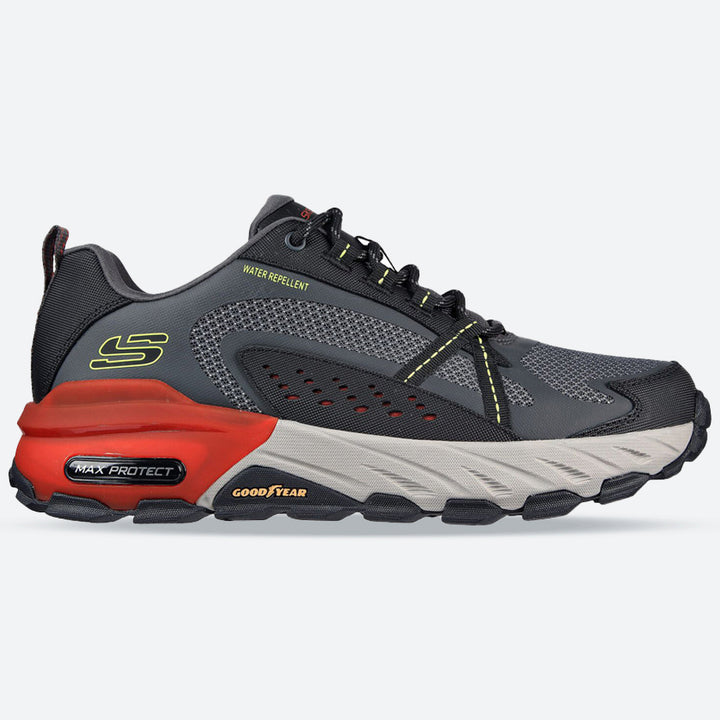 Men's Wide Fit Skechers 237303 Max Protect outdoor Walking Trainers in Black - Image 1