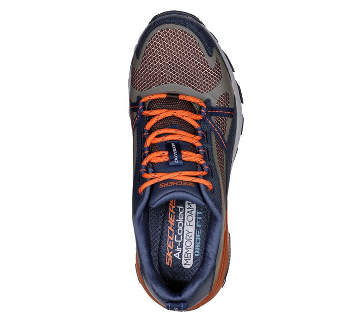 Men's Wide Fit Skechers 237303 Max Protect outdoor Walking Trainers in Black - Image 1