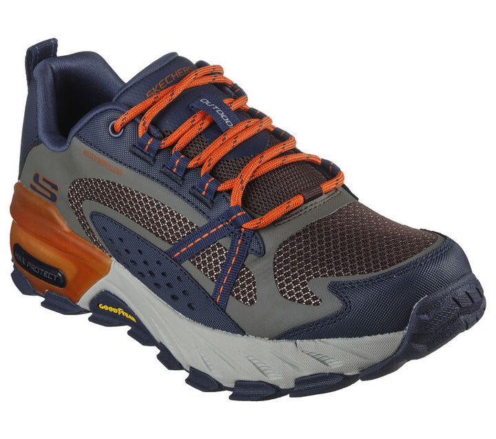 Men's Wide Fit Skechers 237303 Max Protect outdoor Walking Trainers in Black - Image 1