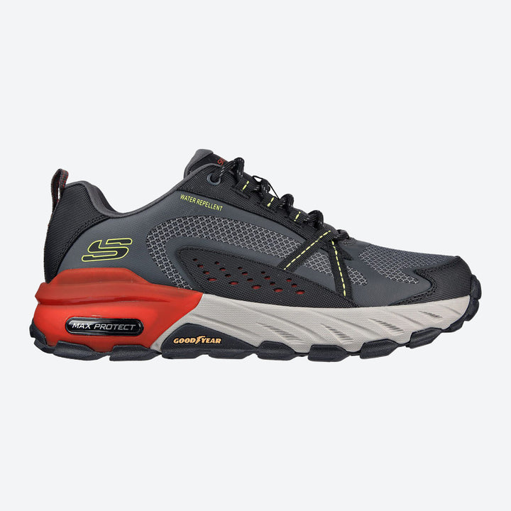 Men's Wide Fit Skechers 237303 Max Protect outdoor Walking Trainers in Black - Image 1