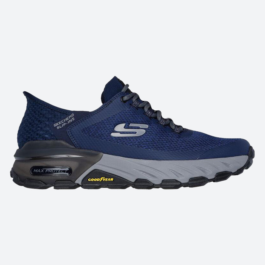 Men's Wide Fit Skechers 237309 Slip-ins Max Protect Assembly Trainers - Navy in Navy - Image 2