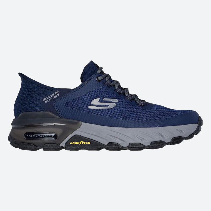 Men's Wide Fit Skechers 237309 Slip-ins Max Protect Assembly Trainers - Navy in Navy - Image 1