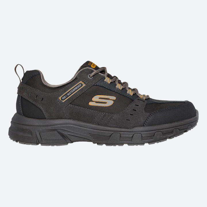Men's Relaxed Fit Skechers 237386 Oak Canyon 100% Waterproof Trainers in Black - Image 1