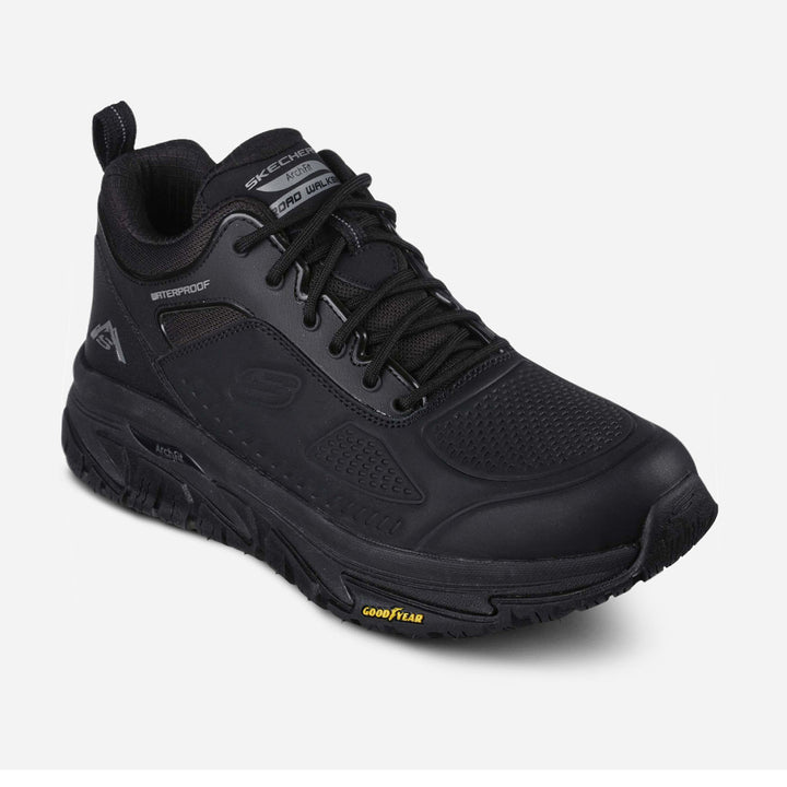 Men's Wide Fit Skechers 237490 Road Walker Pyles Peak Trainers in Black - Image 1