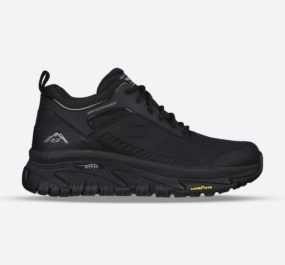 Men's Wide Fit Skechers 237490 Road Walker Pyles Peak Trainers in Black - Image 1