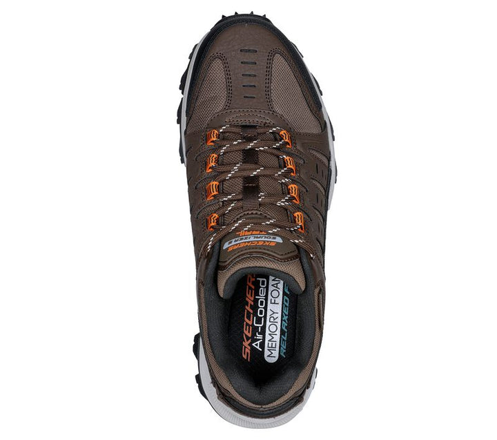 Men's Wide Fit Skechers 237501 Equalizer 5.0 Trail-Solix Walking Trainers - Brown/Orange in Brown / Orange - Image 1