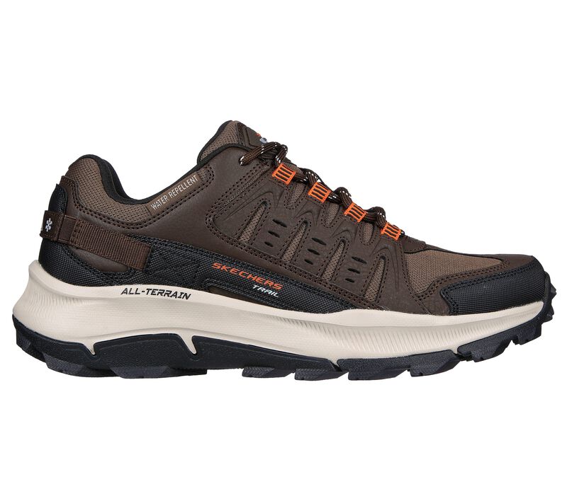 Men's Wide Fit Skechers 237501 Equalizer 5.0 Trail-Solix Walking Trainers - Brown/Orange in Brown / Orange - Image 2