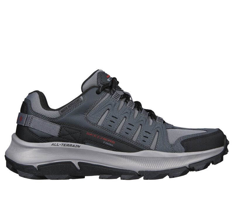 Men's Wide Fit Skechers 237501 Equalizer 5.0 Trail-Solix Walking Trainers - Charcoal/Black in Charcoal/Black - Image 2