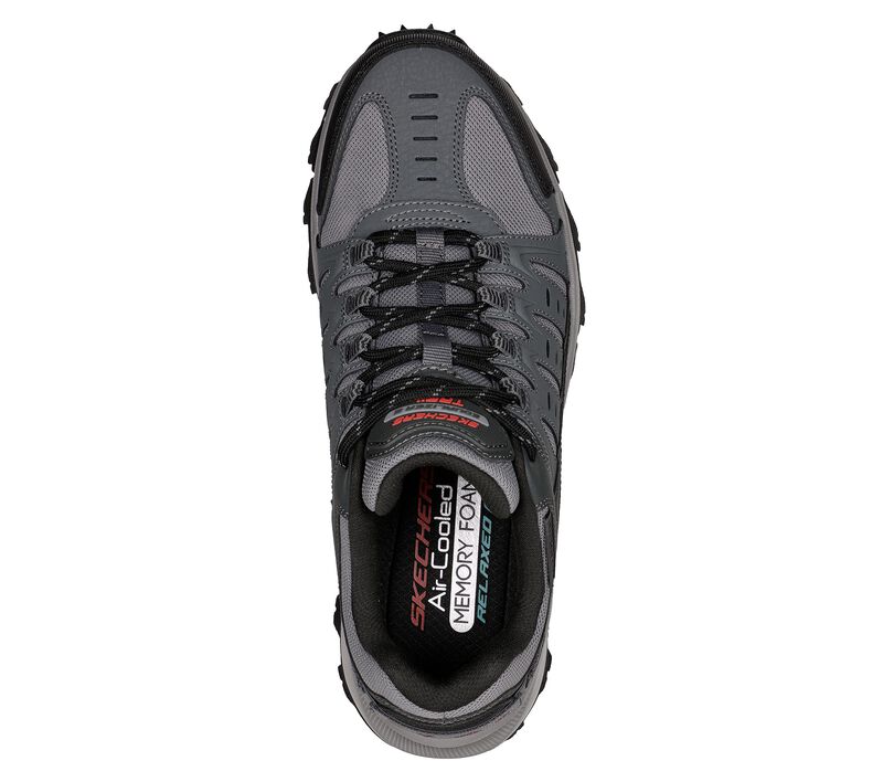 Men's Wide Fit Skechers 237501 Equalizer 5.0 Trail-Solix Walking Trainers - Charcoal/Black in Charcoal/Black - Image 5