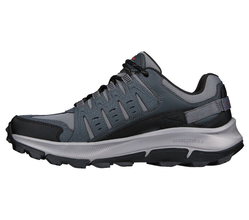 Men's Wide Fit Skechers 237501 Equalizer 5.0 Trail-Solix Walking Trainers - Charcoal/Black in Charcoal/Black - Image 4